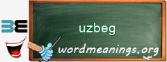 WordMeaning blackboard for uzbeg